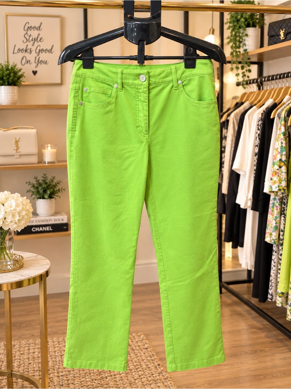 Escada Women's Bright Lime Green Pants